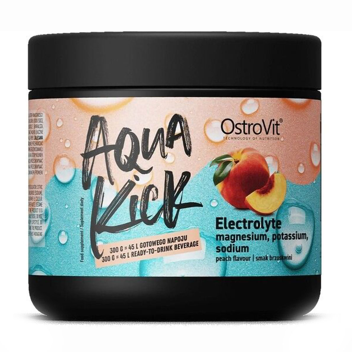 Електроліти OstroVit Aqua Kick Electrolyte, в порошку, 300 г